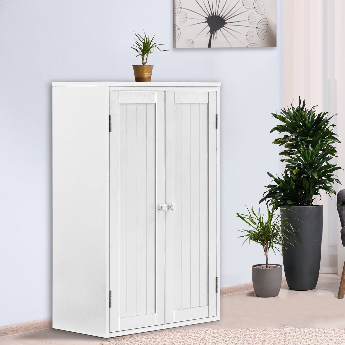 Leona Storage Cabine - White