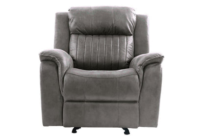 Montoya Manual Motion Glider Recliner Chair - Blue+Gray