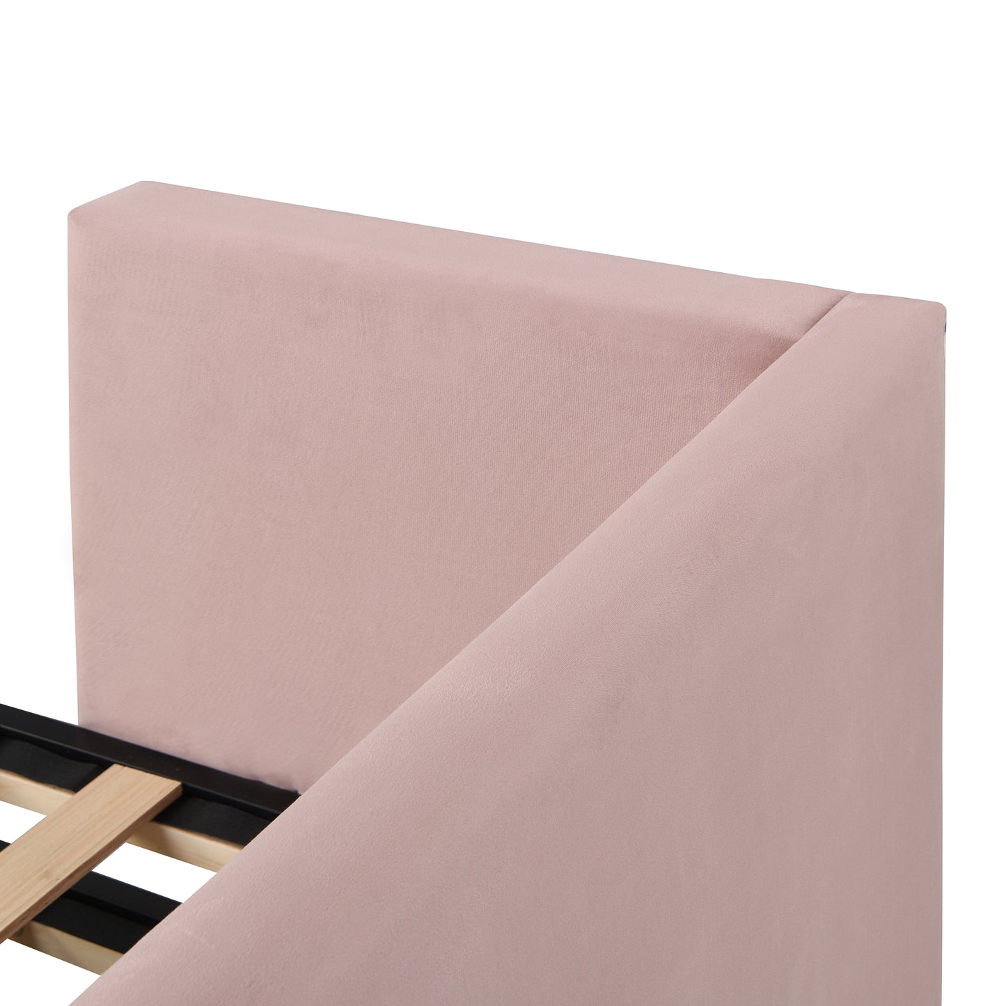 Toei Twin Size Upholstered daybed with  PopUp Trundle - Pink