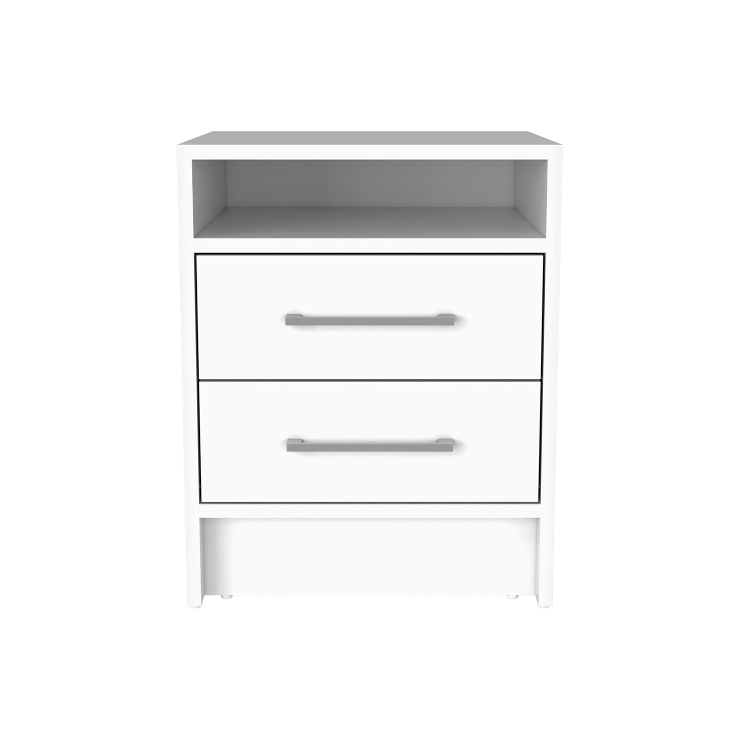 Eter Nightstand Two Drawers - White