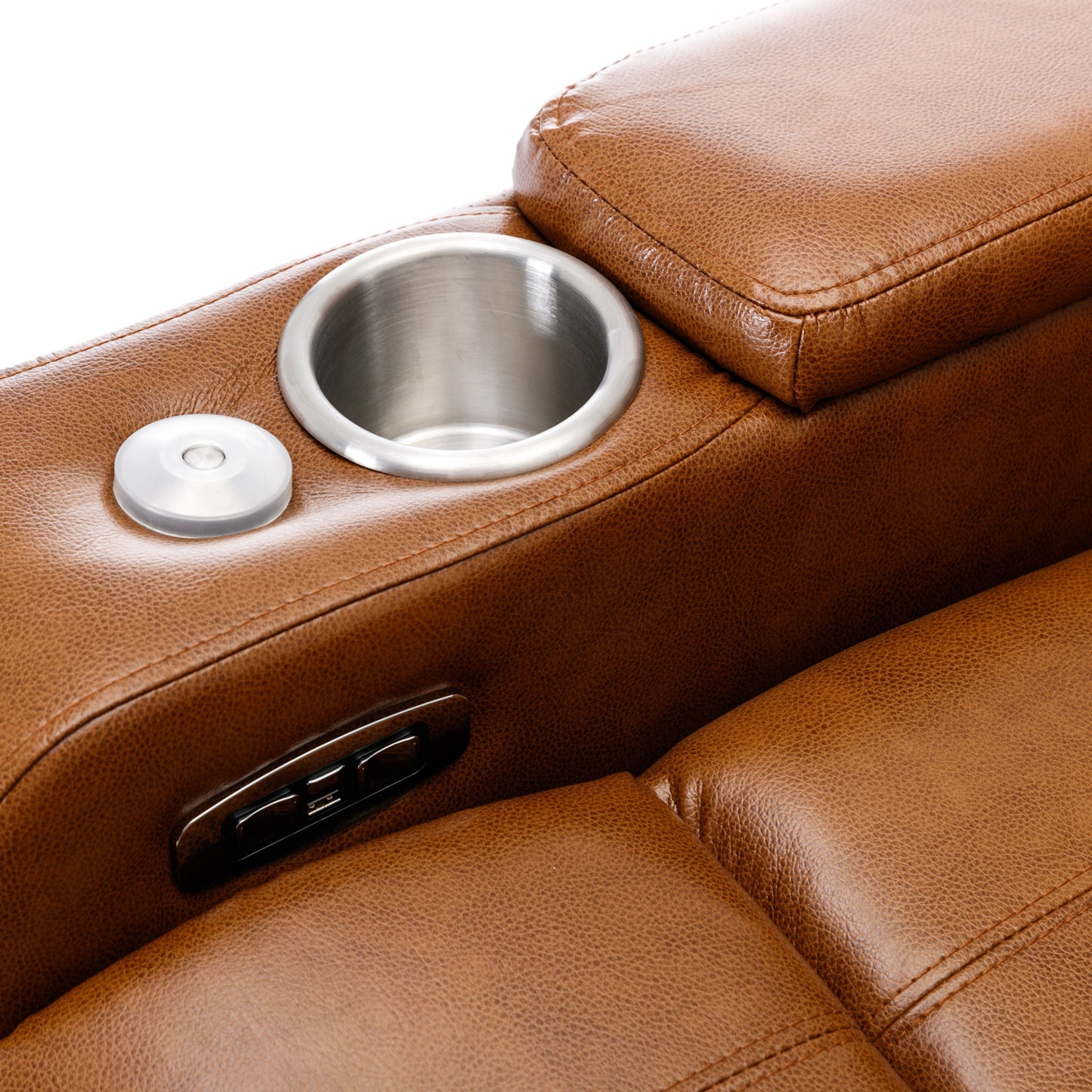 Orbit Power Motion Recliner -  Light Brown