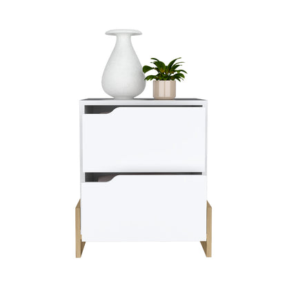 Brookland  Nightstand - White/Macadamia