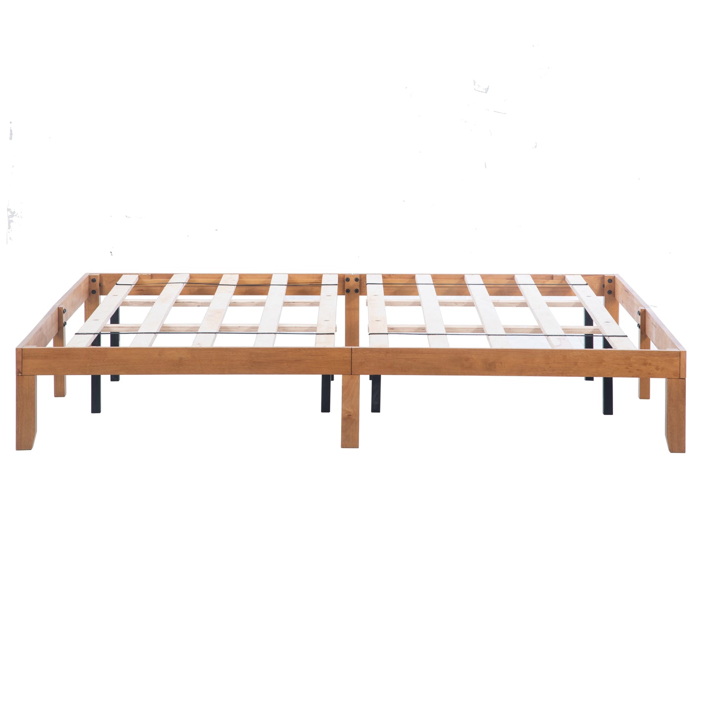 Jox King Size Wood Platform Bed Frame - Old Pine