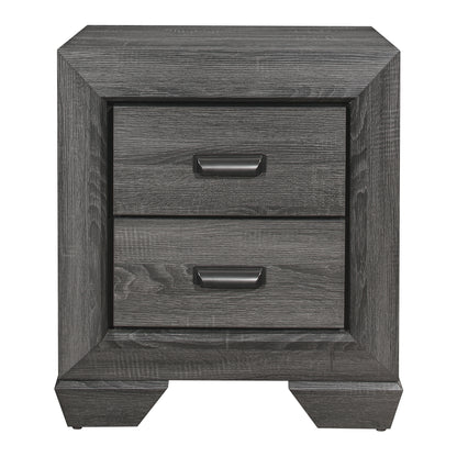 Rustic Aesthetic Nightstand - Gray