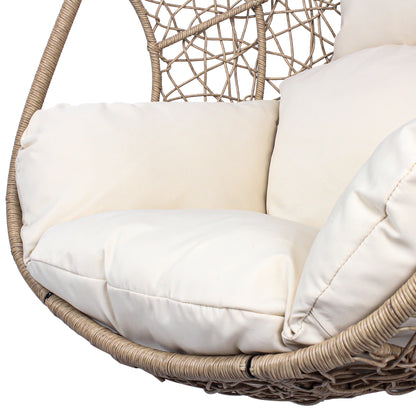 Beebe Wicker Swing Chair With Stand - Natural