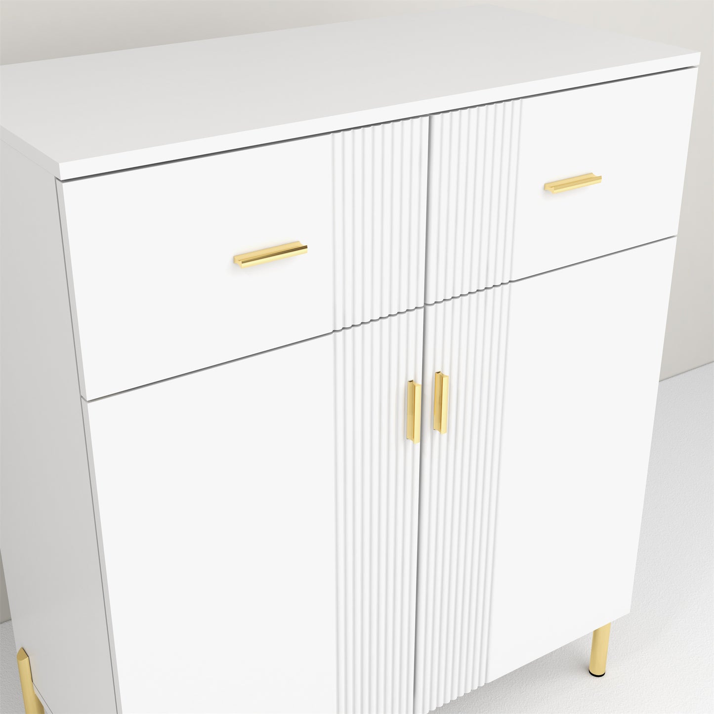 Erma Two Doors Accent Cabinet - White