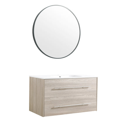 36 Inch Wall Mounted Bathroom Vanity(KD-Packing)-BVC04936WEO