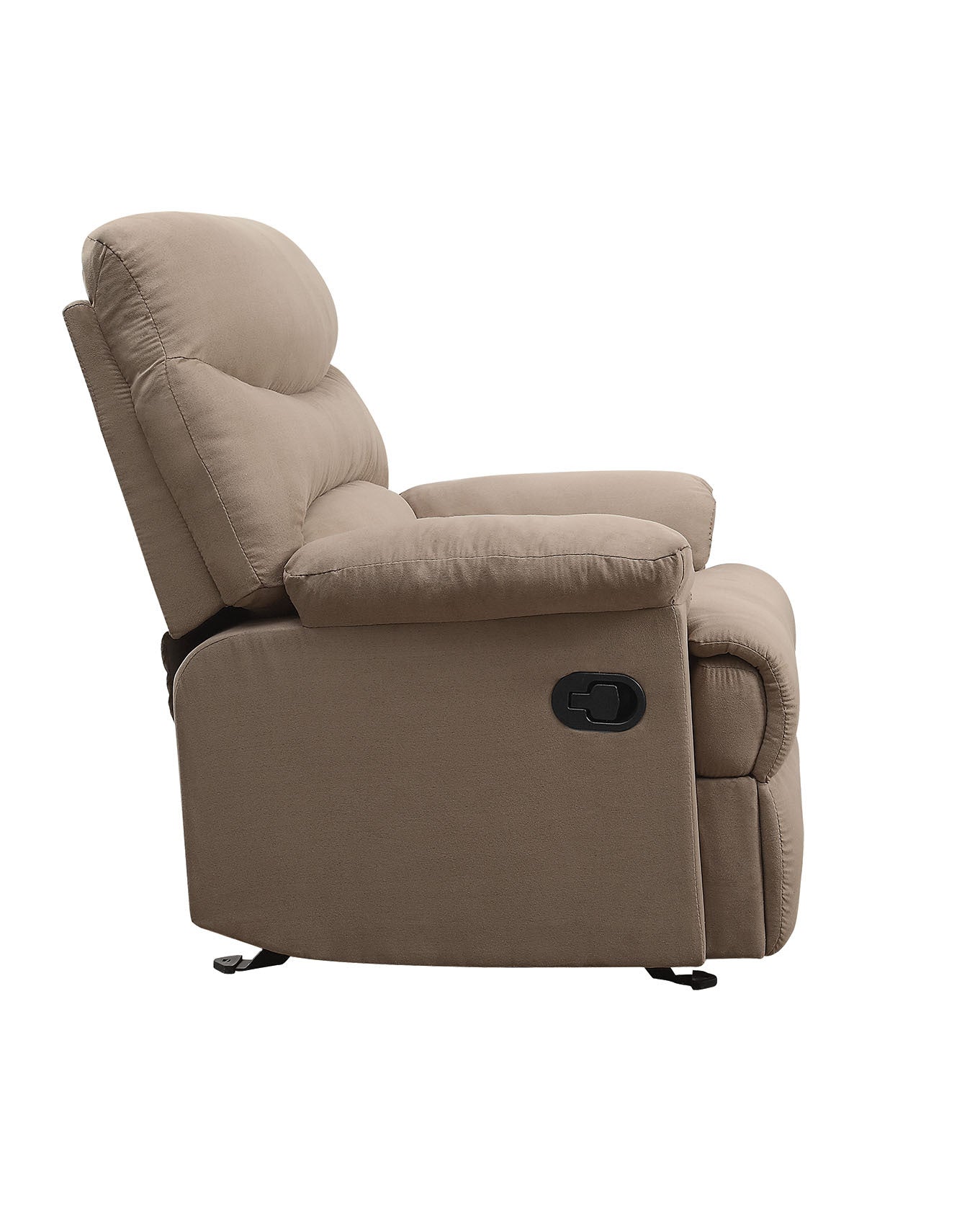 Zamora Glider Recliner with Pillow Top Armrest - Light Brown