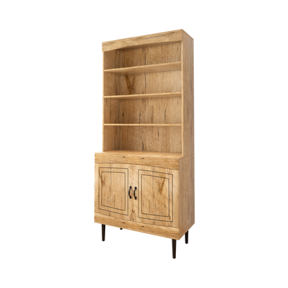 Zella Tall Storage Cabinet - Walnut