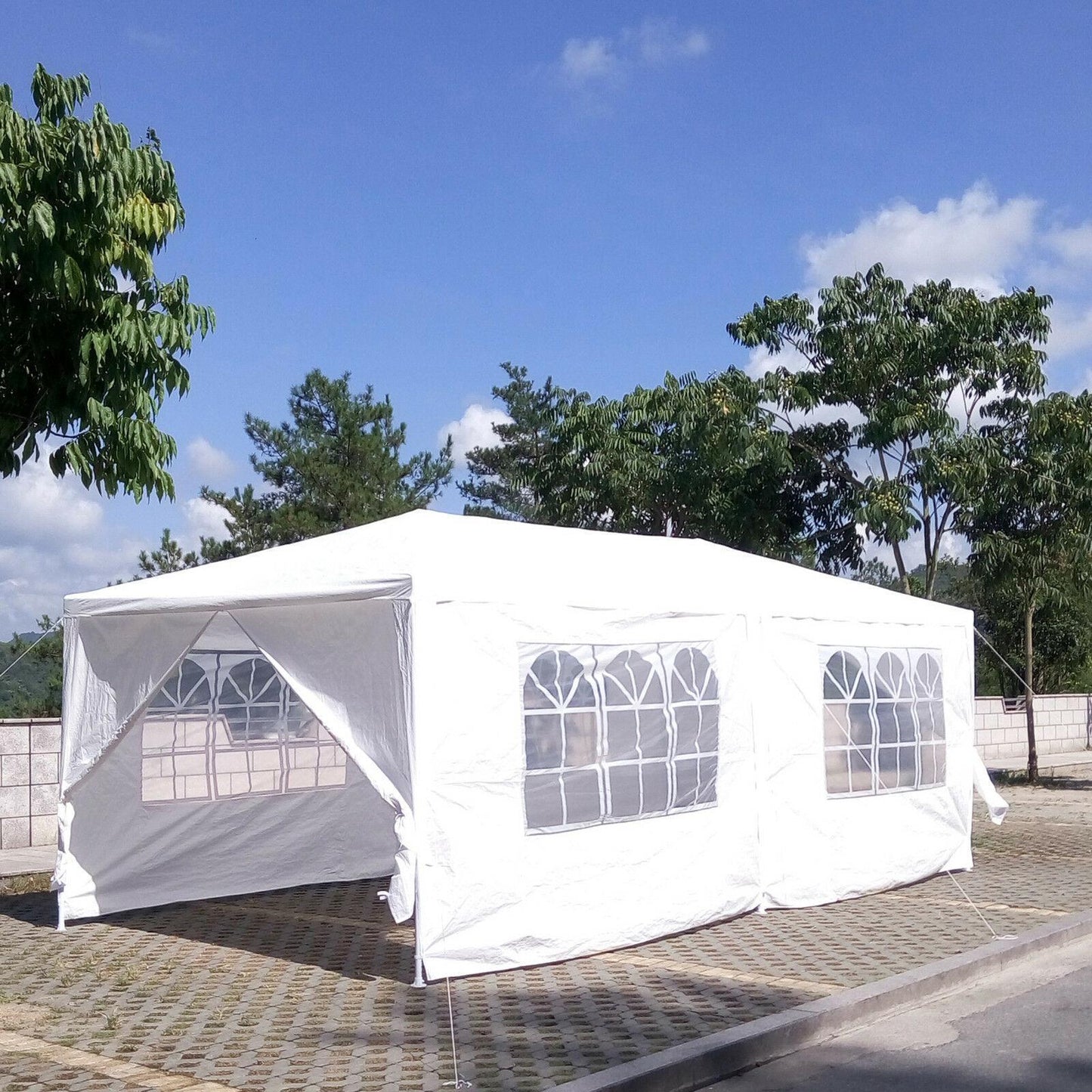 EZ 10x20 ft Wedding Party Canopy - White