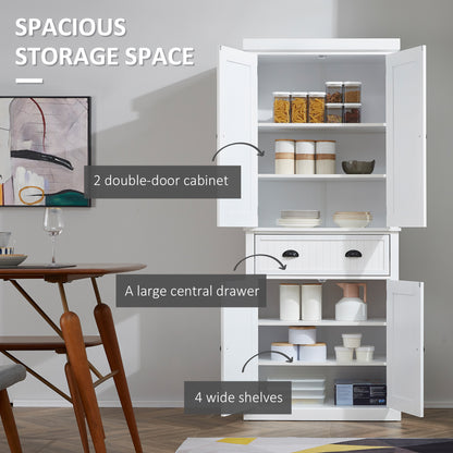 Spencer Tall Storage Cabinet - White