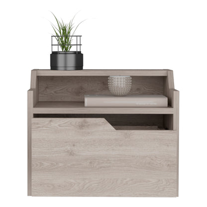 Floating Nightstand Chester - Light Gray