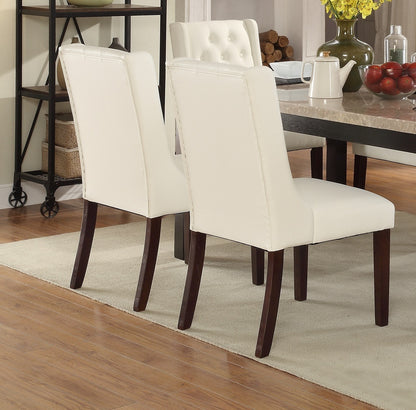 Berry Tufted Dining Chairs (Set of 2) - White