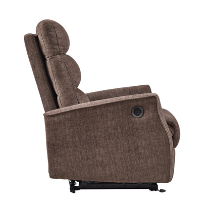 Quinn Power Recliner Single Chair - Brown