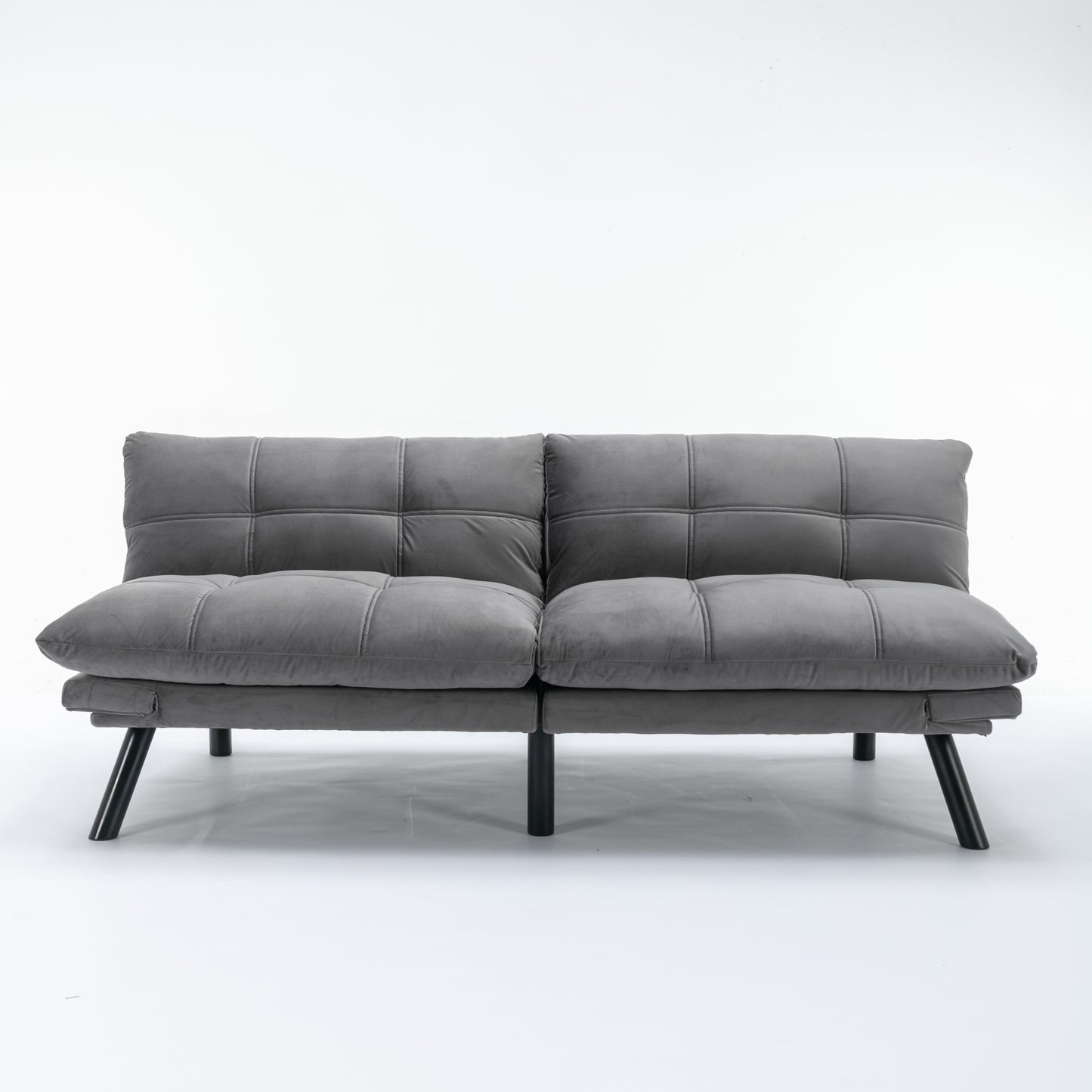 Vega Convertible Folding Modern Sofa Bed - Light Gray