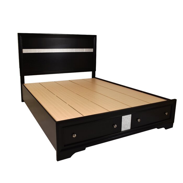 Matrix King Size Storage Bed - Black