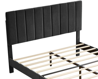 Jay Queen Size Platform Bed Frame - Black