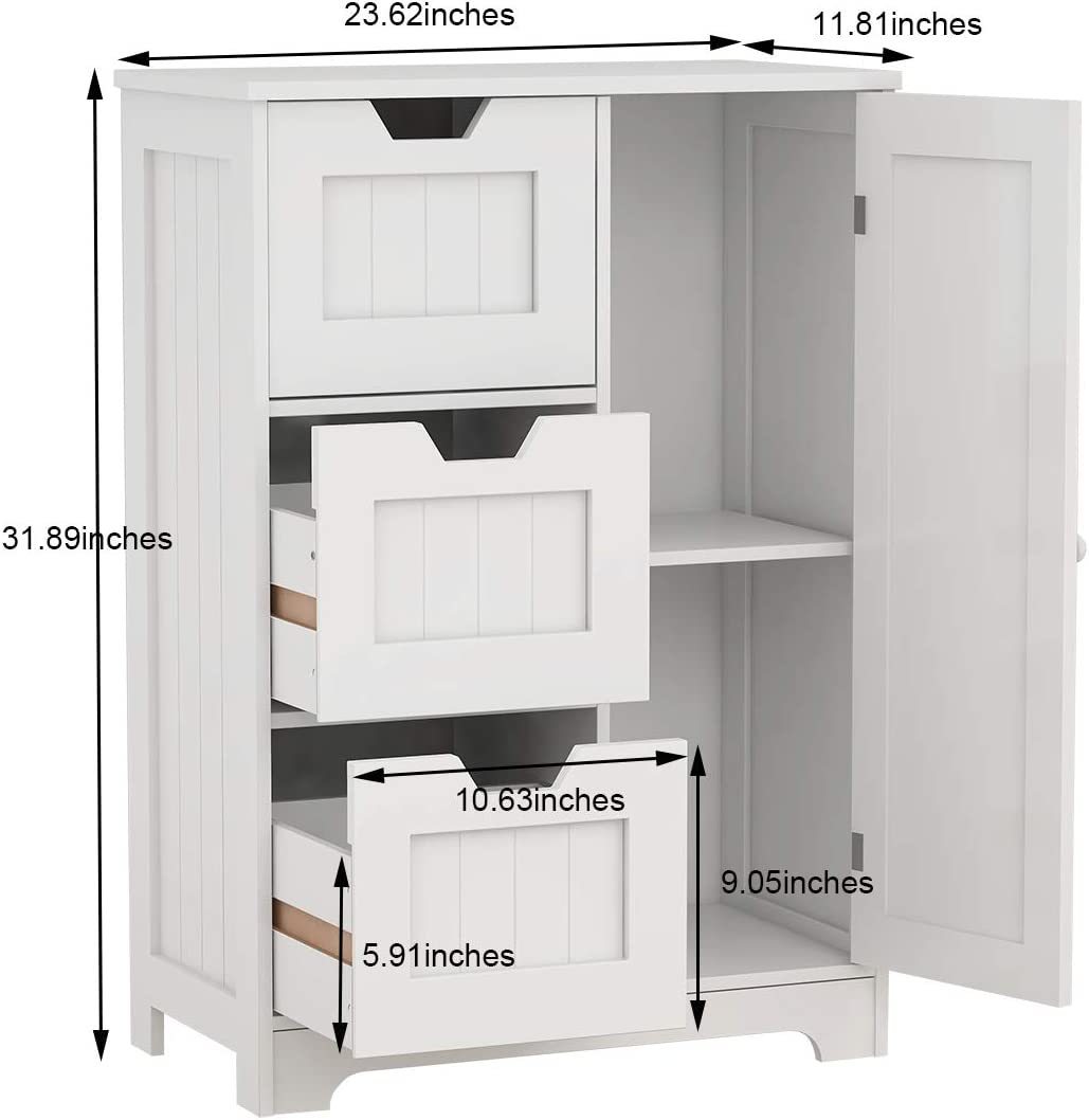 Skye Storage Cabinet - White