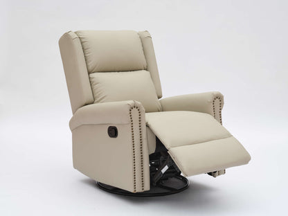 Daniela 360 Swivel Manual Recliner - Beige