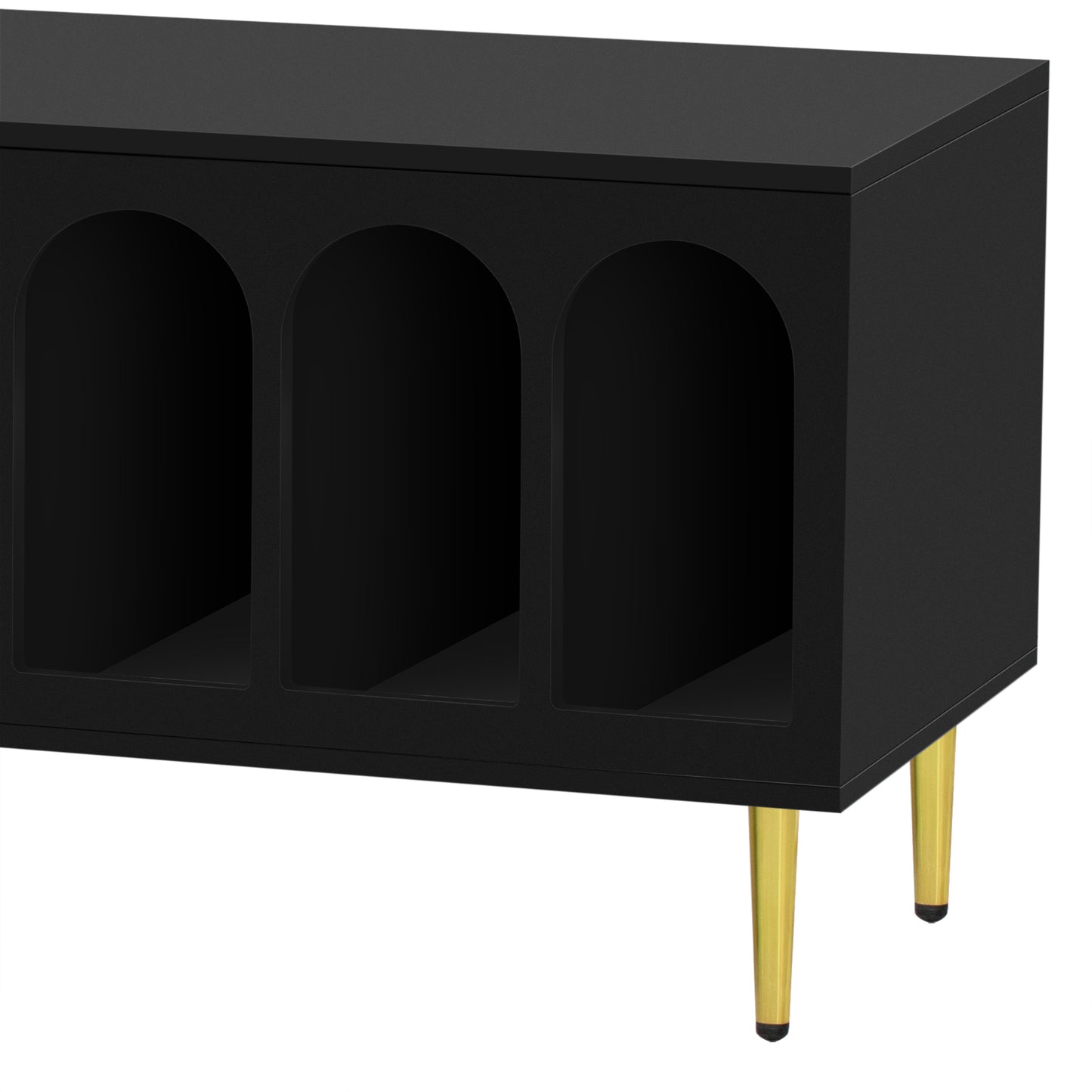 Jona TV Stand Entertainment Center - Black