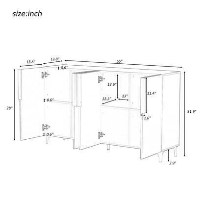 Jin Luxury Storage Cabinet - Navy Blue