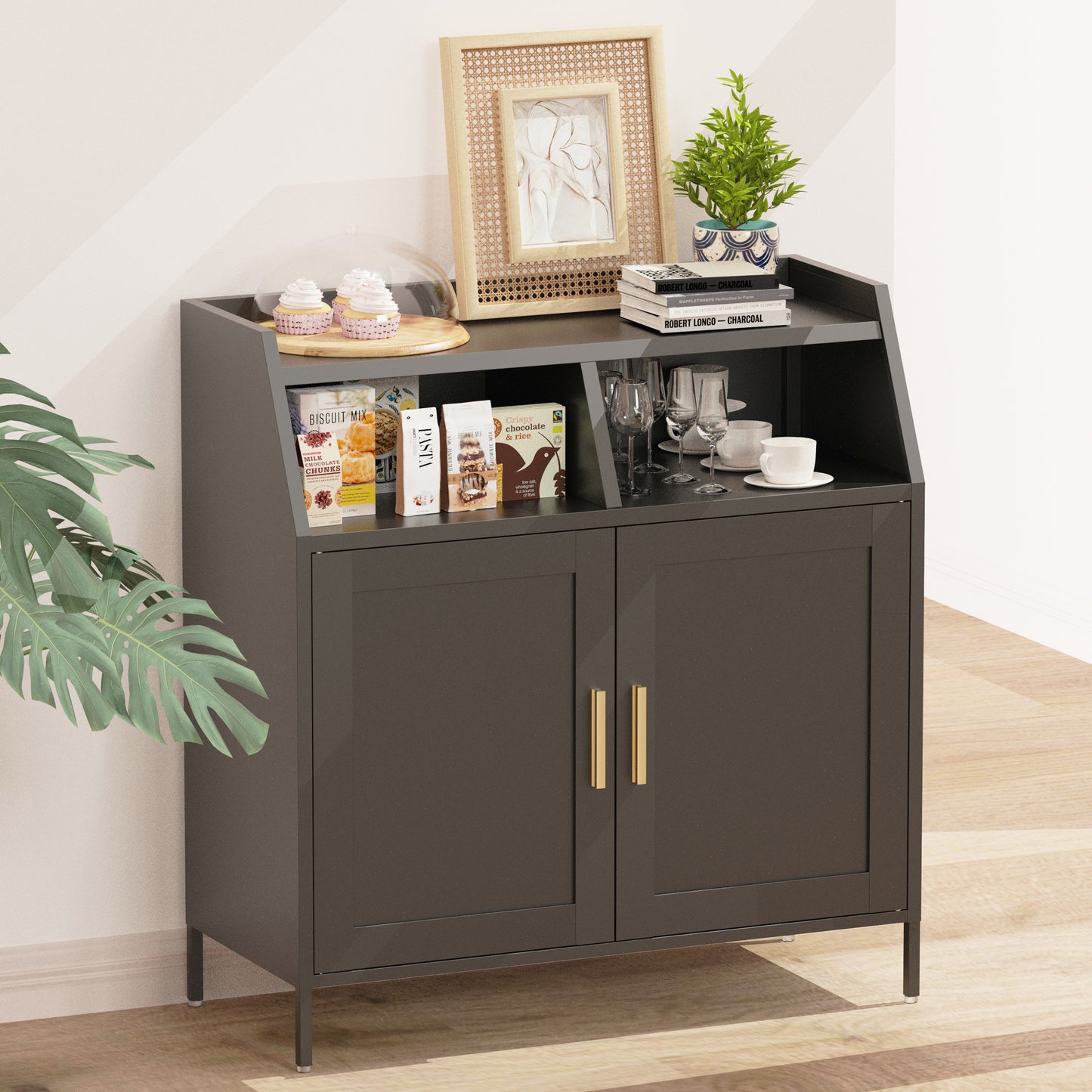 Neha Storage Cabinet - Black