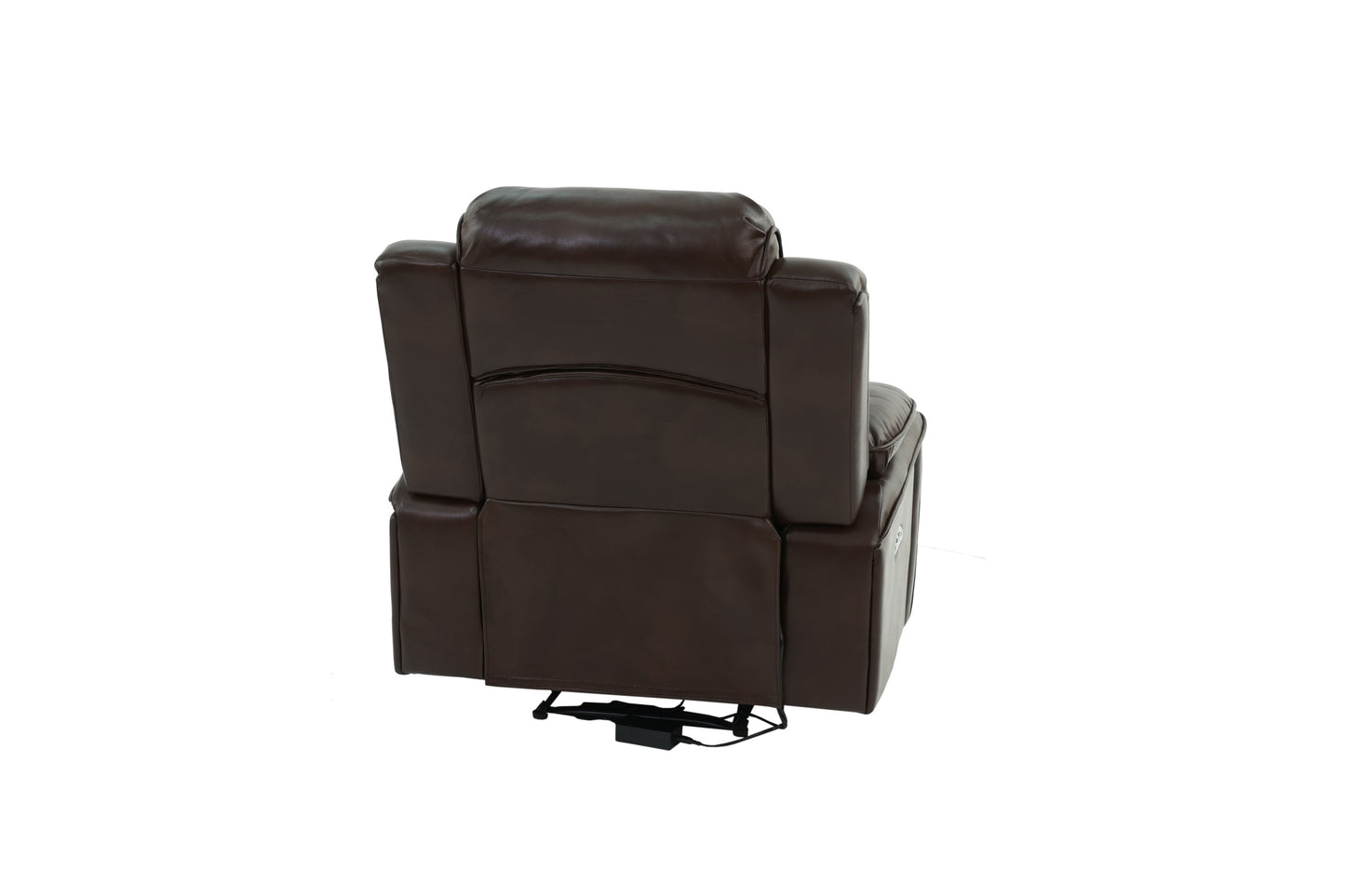 Parker Gel Leatherette Power Motion Recliner Chair - Brown