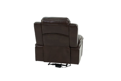 Parker Gel Leatherette Power Motion Recliner Chair - Brown