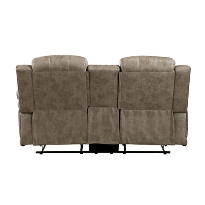 Zane Fabric Loveseat Classic - Brown+Sand