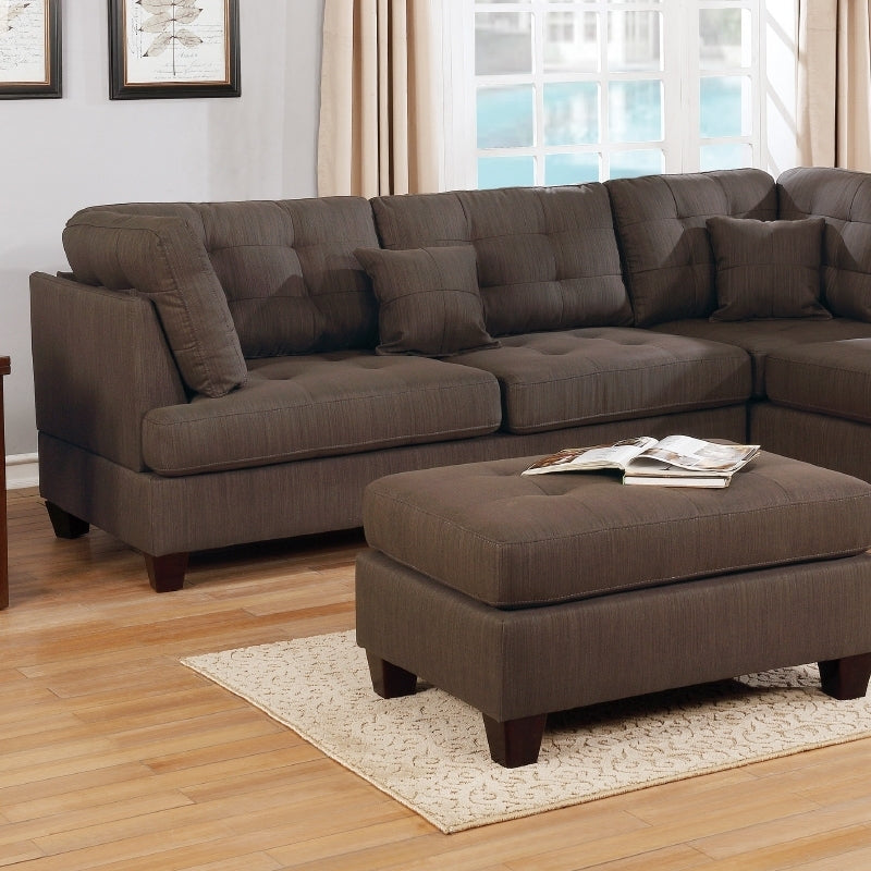 Trova 3 Pcs Modular Sofa Set  - Gray Coffee