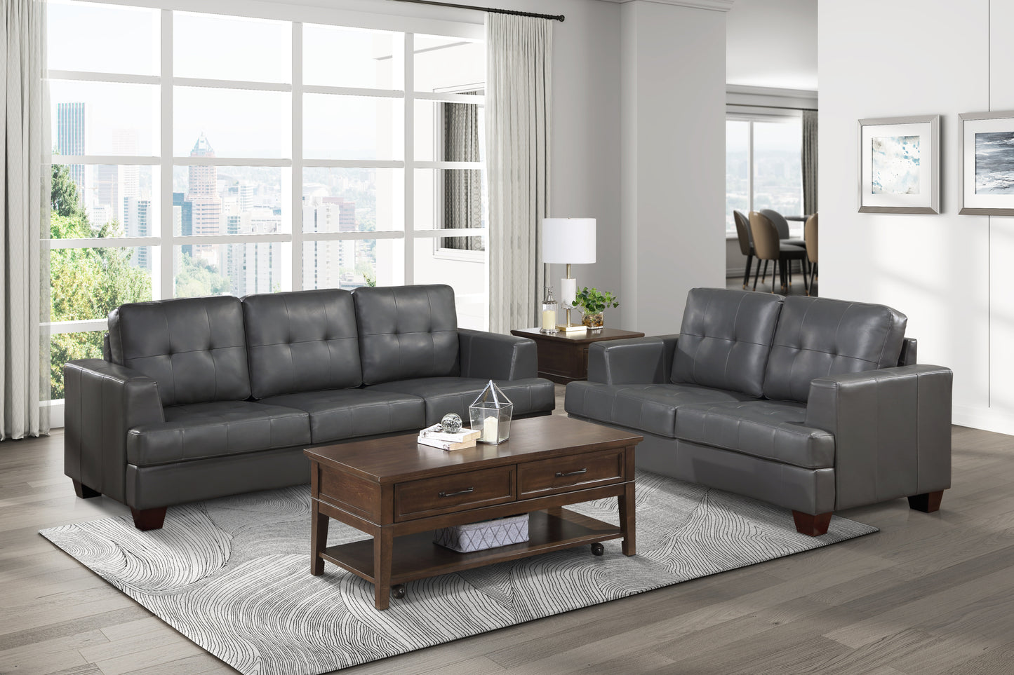 Hanna Loveseat - Gray