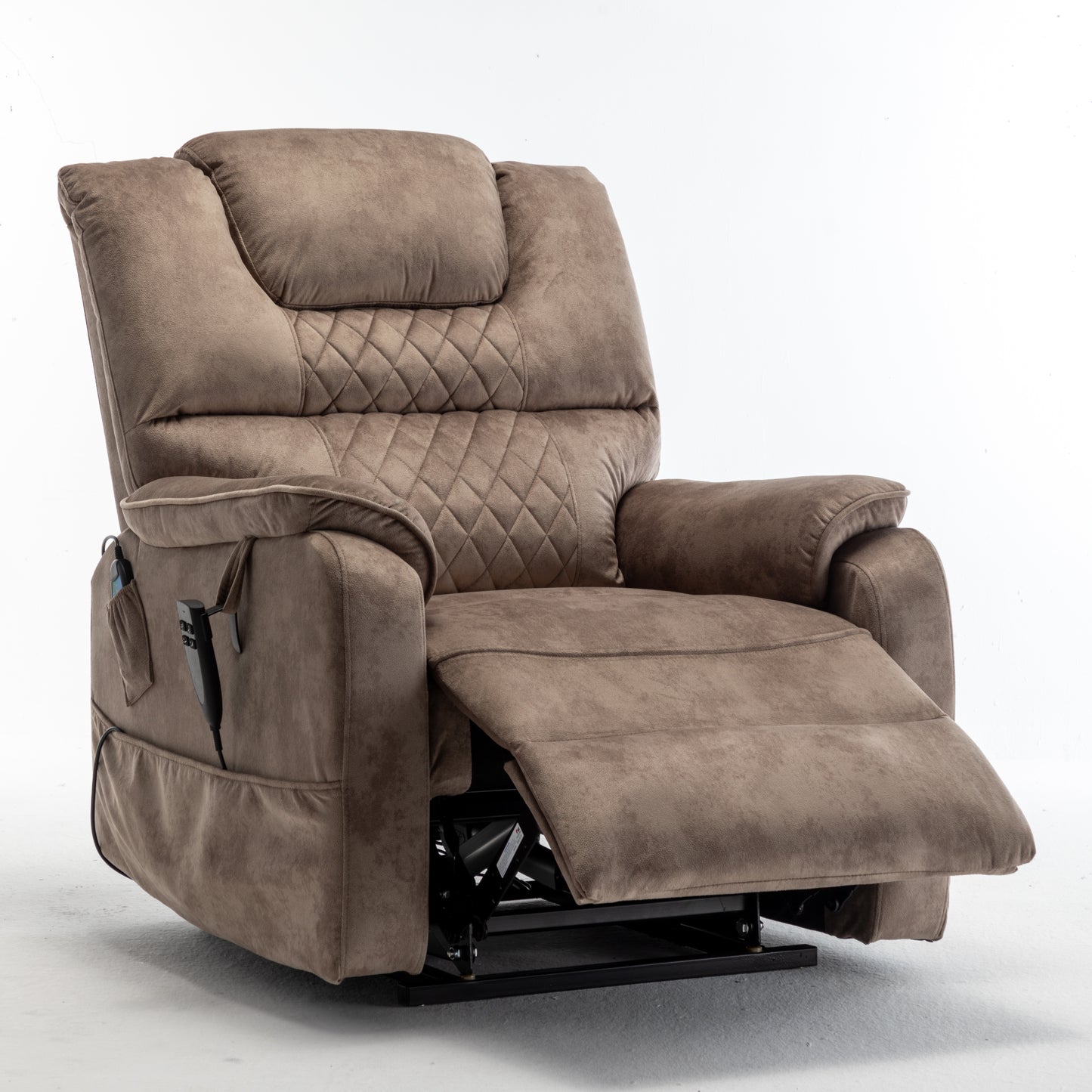 Eriga Power Lift Recliner Chair (180 degree lying flat) - Brown