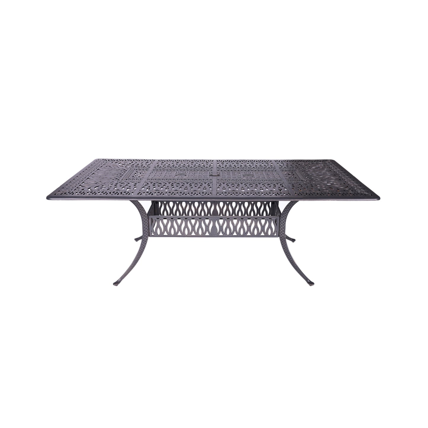 Tararo Patio Rectangle Table - Gunmetal