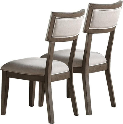 Jermaine Solid Wood & Veneer Dining Chairs (Set of 2) - Gray