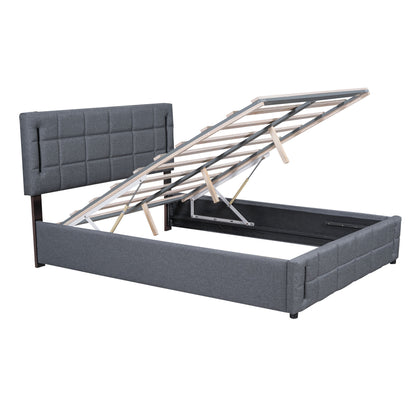 Ps Full Size Storage Bed w Hydraulic System - Gray