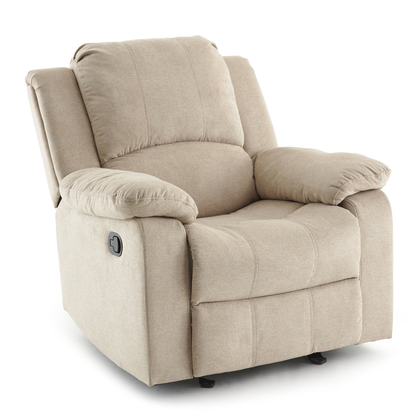 Weber Microfiber Glider Recliner - Sand