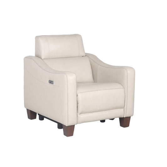 Nash Dual-Power Recliner - Ivory