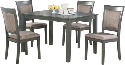 Symphony 5 pc Dining Room Set Dining Table 4x Chairs - Oak