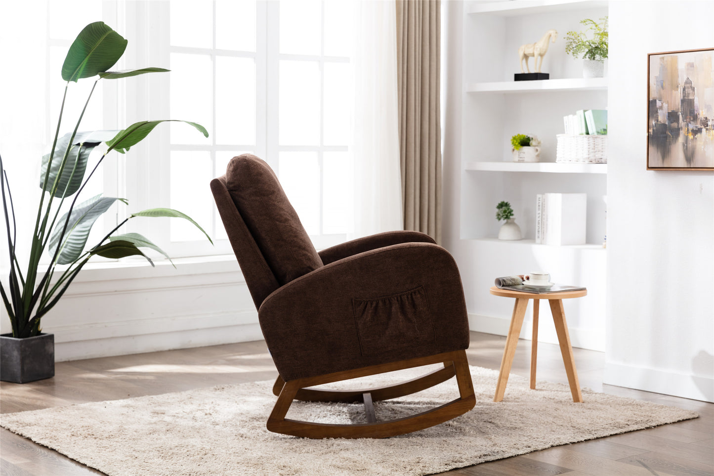 Frazer Rocking Chair - Coffee