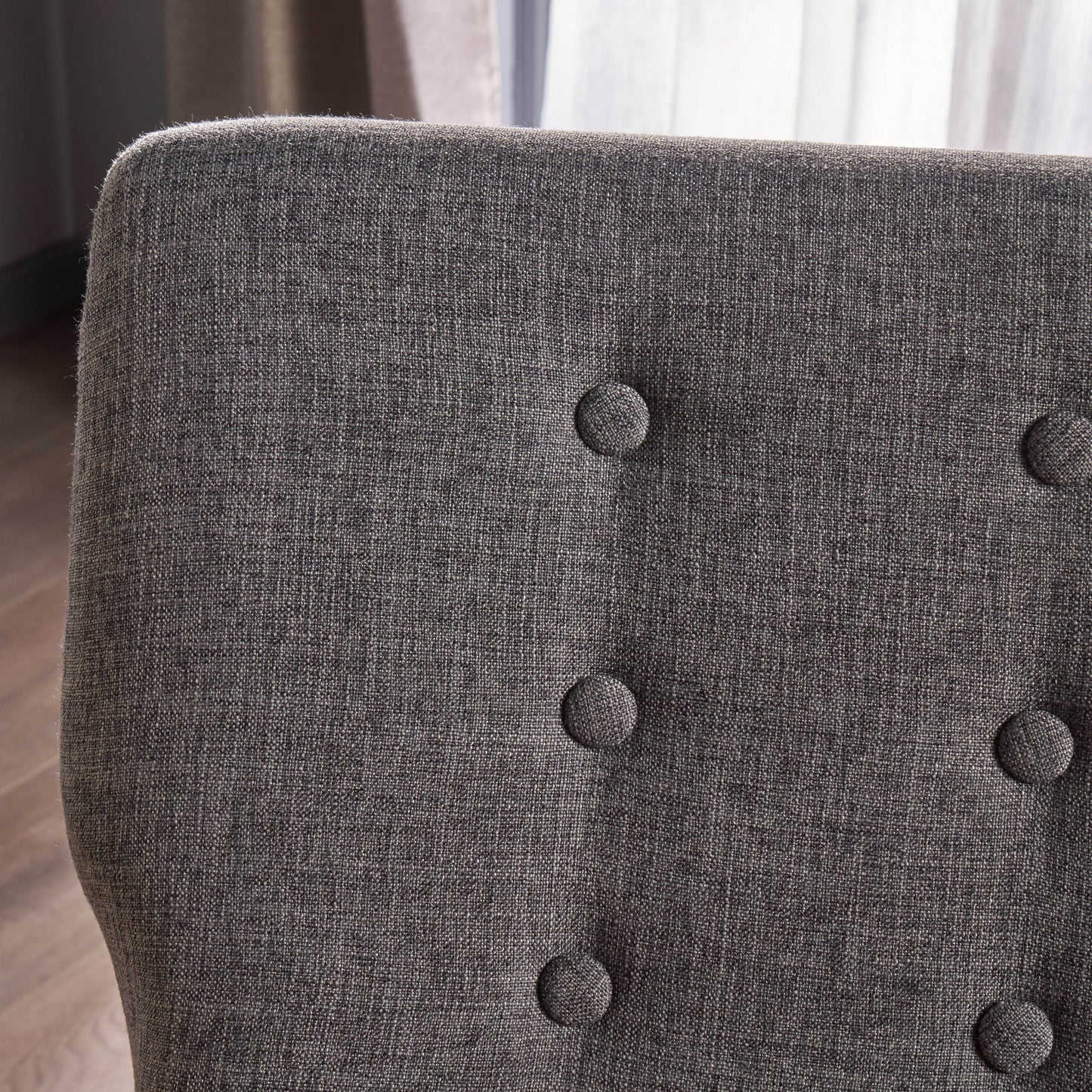 Zanna Fabric Upholstered Rocking - Gray