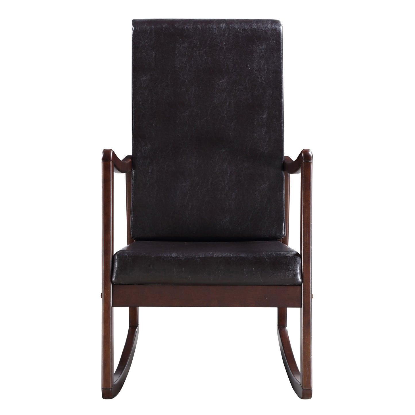 Blake Rocking Chair with Armrest - Brown+Black