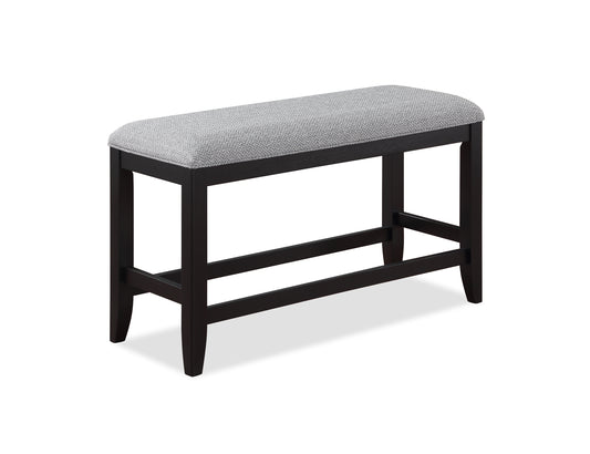 Roisin Fabric Upholstered Counter-Height Bench - Brown