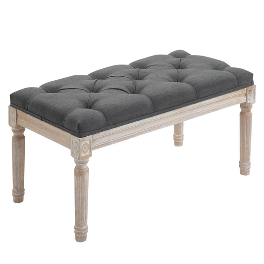 Sion 32" Upholstered Bench - Gray