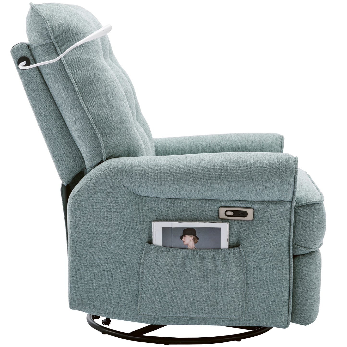 Vo 270 Degree Swivel Recliner Chairs - Green