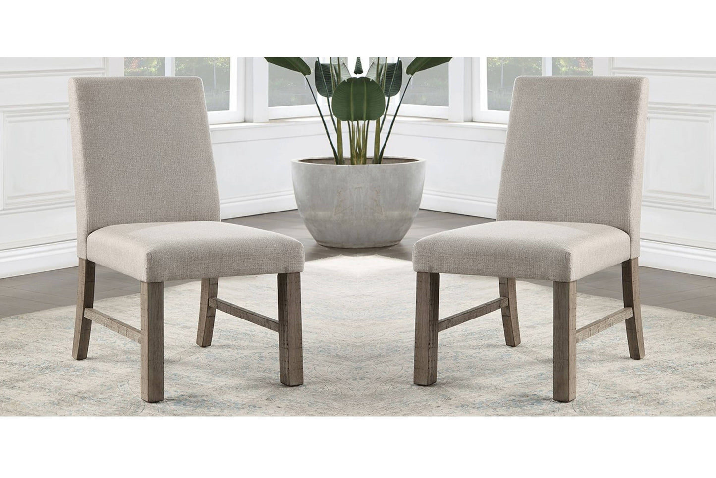 Terry Dining Chairs  (Set of 2) - Gray