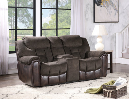 Dalton Easy-care Loveseat Set - Espresso