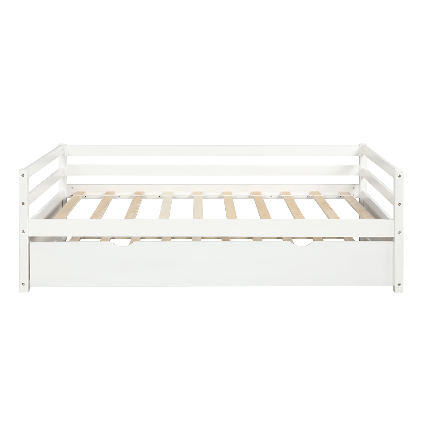 Zim Twin Size Daybed with Trundle - White