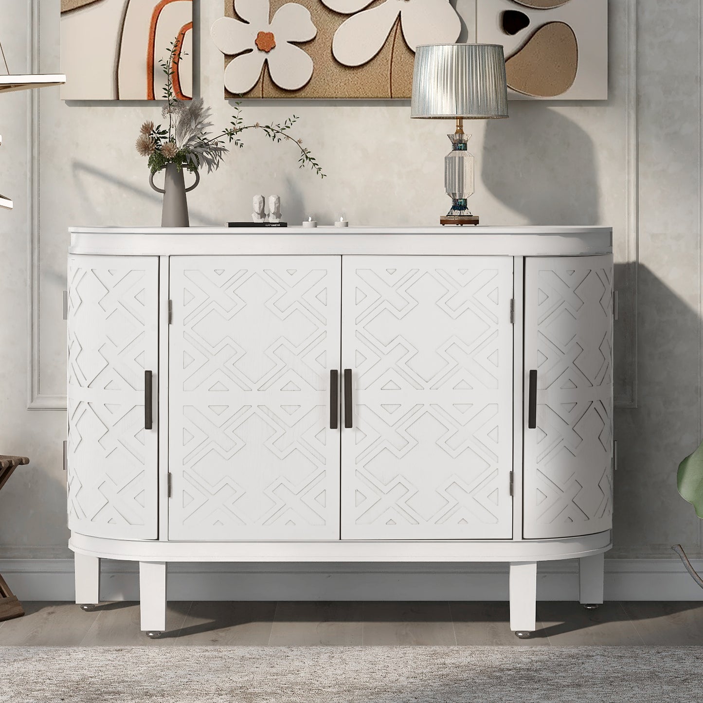 Tamra Sideboard Accent Cabinet - White