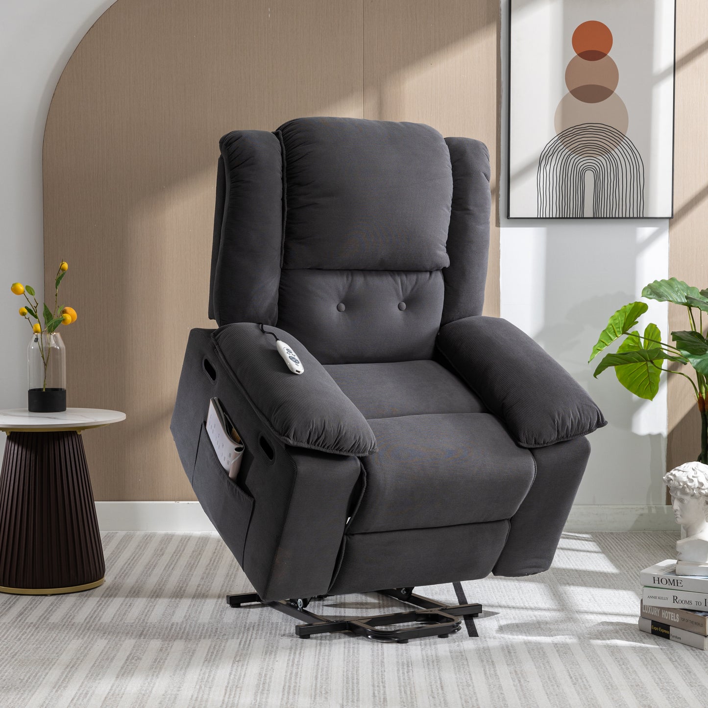 Euphoria Power Lift  Massage Recliner Chair - Gray