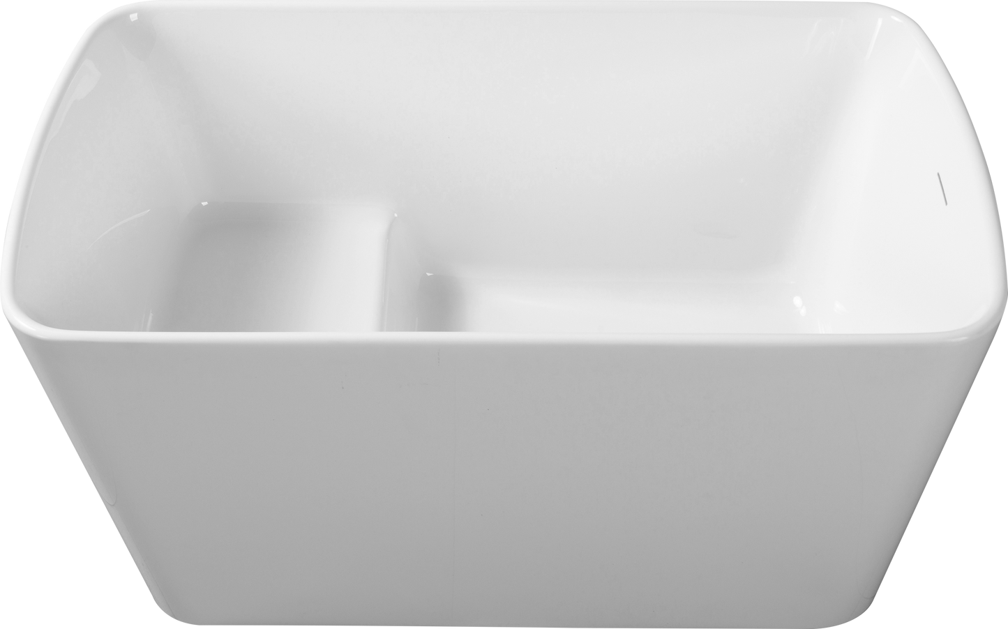 Rinny 49'' Freestanding Japanese Soaking Bathtub with Built-in Seat